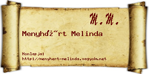 Menyhért Melinda névjegykártya